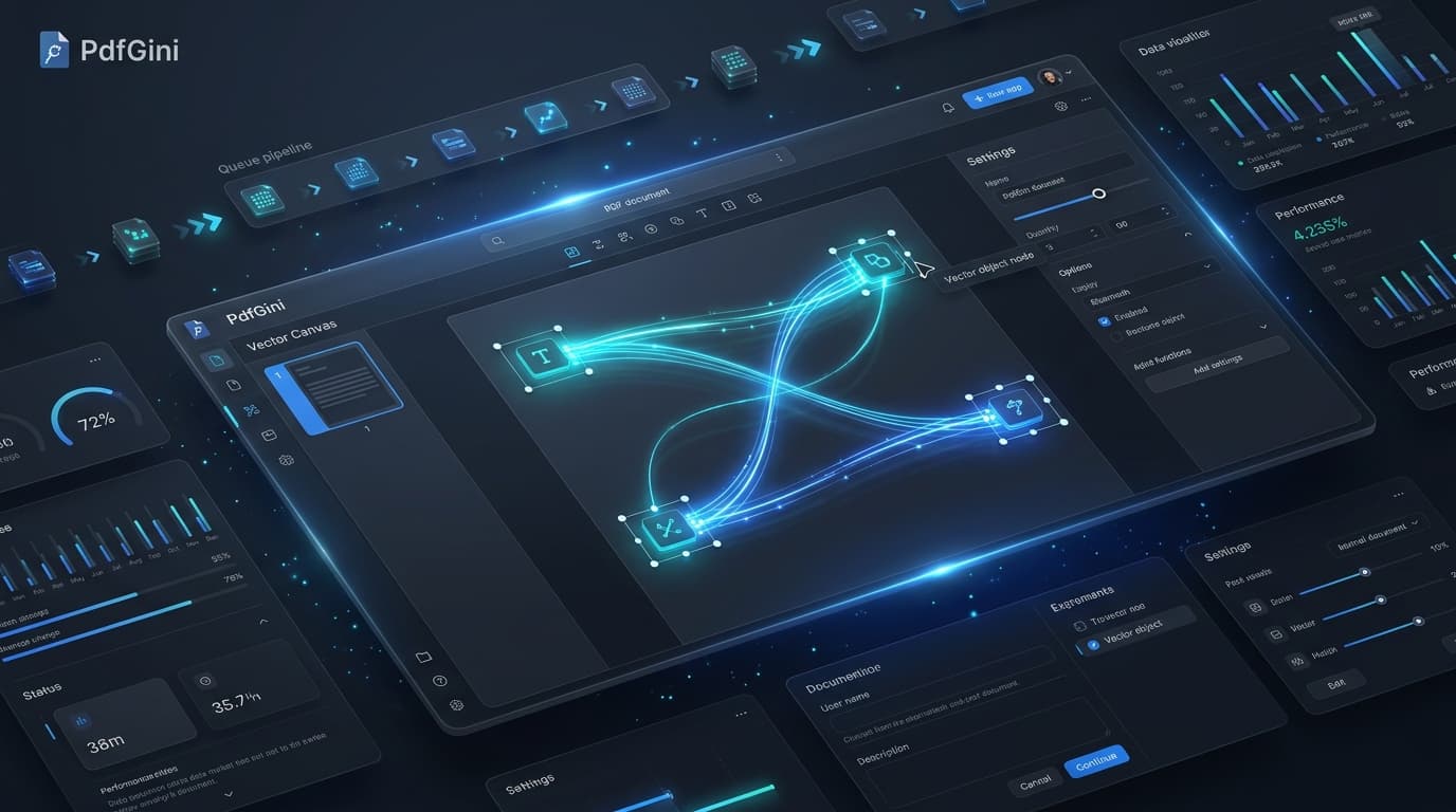 PdfGini Full-Stack PDF Editing & Document Engineering SaaS Platform Hero Architecture